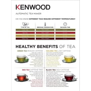 Kenwood Automatic Tea Maker, 1.2l, 2200w, Glass, TMG70