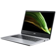 Acer Aspire 1 (2021) Laptop - Intel Celeron-N4500 / 14inch FHD / 4GB RAM / 128GB SSD / Shared Intel UHD Graphics / Windows 11 Home / English & Arabic Keyboard / Silver / Middle East Version - [A114-33-C11W]