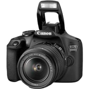 Canon EOS 2000D Digital SLR Camera Body Black + 18-55mm DCIII Kit + EF 50MM 1.8 STM Lens