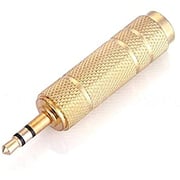 Gold 6.5mm To 3.5mm F/m Microphone Headphone Audio Jack Adapter Convertor Plug