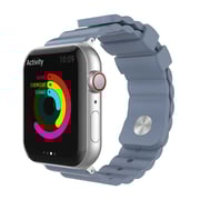 AhaStyle iWatch Band Rugged Design Premium Silicone Apple Watch Band, Silicone Breathable Replacement Strap for Apple Watch Series 5/4/3/2/1 (40mm, Grey)