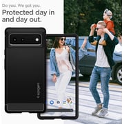 Spigen Rugged Armor Designed For Google Pixel 6 Case Cover - Matte Black