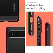 Spigen Rugged Armor Designed For Google Pixel 6 Case Cover - Matte Black