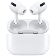 سماعات Apple Airpods Pro مع علبة شحن لاسلكي، لون أبيض