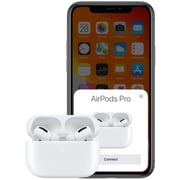 سماعات Apple Airpods Pro مع علبة شحن لاسلكي، لون أبيض