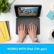 Logitech Rugged Folio Ipad (7th Generation, Models: A2197/A2200/A2198) , Ara - Graphite