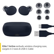 Jabra Elite 7 Active In Ear True Wireless Earbuds Navy