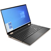 HP Spectre x360 15 2 in 1 Laptop - 11th Gen Core i7 2.8GHz 16GB 1TB Win10 15.6inch 4K UHD Black English/Arabic Keyboard EB1005 46Y65EA (2021) Middle East Version