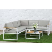 Pan Emirates Harding Garden Corner Sofa With Coffee Table