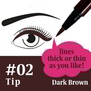 Lovejeveil Japanese Collagen Liquid Eyeliner Tip Dark Brown