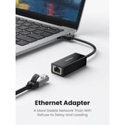 Ugreen USB 2.0 Ethernet Adapter 10cm Black
