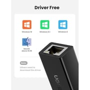 Ugreen USB 2.0 Ethernet Adapter 10cm Black