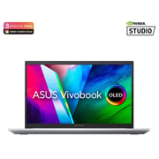 Asus Vivobook Pro 15 OLED Laptop - 11th Gen Core i5 3.1GHz 8GB 512GB 4GB Win10Home FHD 15.6inch Cool Silver English/Arabic Keyboard NVIDIA GeForce GTX 1650 K3500PH OLED005T (2021) Middle East Version