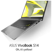 ASUS VivoBook S14 (2020) Laptop - AMD Ryzen 7-4700U / 14inch FHD / 8GB RAM / 512GB SSD / Shared AMD Radeon Graphics / Windows 10 Home / English & Arabic Keyboard / Indie Black / Middle East Version - [M433IA-EB488T]