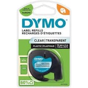 Dymo Letratag Tape Plastic Clear 12267 12mm X 4m