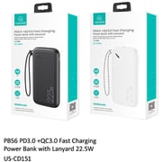Usams Power Bank 1000mAh Black PB56