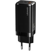 Usams 3 Port Wall Charger Black