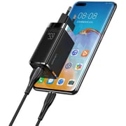 Usams 3 Port Wall Charger Black