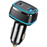 Usams Dual Port Car Charger Black