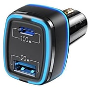 Usams Dual Port Car Charger Black