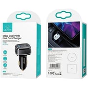 Usams Dual Port Car Charger Black
