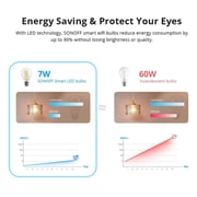 Sonoff B02-F-ST64 Smart Wi-Fi LED Filament Bulb E27 7W - 700Lm - 15.000hrs - Warm & Cold White