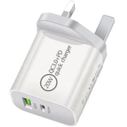 Maxguard Dual Port Wall Charger White