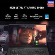 ASUS ROG Zephyrus G15 (2021) Gaming Laptop - AMD Ryzen 9-5900HS / 15.6inch WQHD / 32GB RAM / 1TB SSD / 6GB NVIDIA GeForce RTX 3060 Graphics / Windows 10 Home / English & Arabic Keyboard / Grey / Middle East Version - [GA503QM-HQ174T]