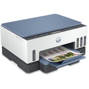 HP Smart Tank 725 All-in-One Printer wireless, Print, Scan, Copy, Auto Duplex Printing, Print up to 18000 black or 8000 color pages, White/Blue  [28B51A]