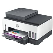 HP Smart Tank 790 Wireless All-in-One Printer- Print, Scan, Copy, Fax, Auto Duplex Printing, Document Feeder, Print up to 18000 Black or 8000 Color Pages, White/Grey- [4WF66A]