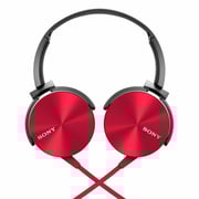 Sony MDRXB450AP/R Extra Bass Wired Over Ear Headphone Red