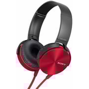 Sony MDRXB450AP/R Extra Bass Wired Over Ear Headphone Red