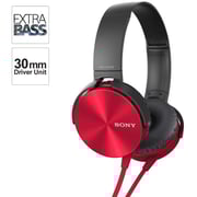 Sony MDRXB450AP/R Extra Bass Wired Over Ear Headphone Red