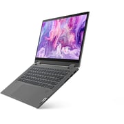 Lenovo IdeaPad Flex 5 82HU0088AX 2 in 1 Laptop - Ryzen 3 2.6GHz 4GB 128GB Shared Win10HomeS FHD 14inch Platinum Grey English/Arabic Keyboard