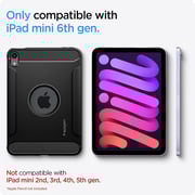 Spigen Rugged Armor Designed For Ipad Mini 6 Case Ipad Mini 6th Generation Case Cover 8.3 Inch (2021) - Matte Black