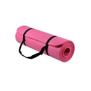 Bjm Antitear Exercise Mat With Carrying Strap 60x15centimeter - Pink