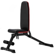 Sparnod Fitness Weight Bench Swb-60 High-quality Steel Heavy Duty Multifunction Adjustable Weight Bench (maximum Load Capacity - 300 Kg), Black-Red