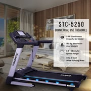 Sparnod Fitness Treadmill Stc-5250 (5 Hp Ac Motor) Semi-commercial Treadmill (free Installation Service) - Automatic Motorized Walking & Running Machine With Auto Incline