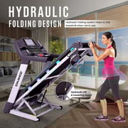 Sparnod Fitness Treadmill Stc-5250 (5 Hp Ac Motor) Semi-commercial Treadmill (free Installation Service) - Automatic Motorized Walking & Running Machine With Auto Incline