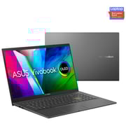 ASUS VivoBook 15 OLED (2020) Laptop - 11th Gen / Intel Core i5-1135G7 / 15.6inch FHD OLED / 8GB RAM / 512GB SSD / 2GB ‎NVIDIA GeForce MX350 Graphics / Windows 11 Home / English & Arabic Keyboard / Black / Middle East Version - [K513EQ-OLED1B5T]