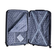 Stargold Set Of 4 Hardside Spinner Abs Trolley Luggage With Number Lock, Black- 20, 24, 28, 32 Inches