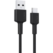 Aukey Nylon Braided USB-C Cable 0.9m Black