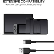 Aukey Nylon Braided USB-C Cable 0.9m Black