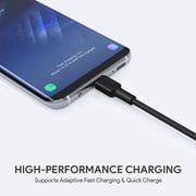 Aukey Nylon Braided USB-C Cable 0.9m Black