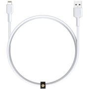 Aukey Nylon Braided Lightning Cable 0.9m White