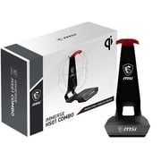 MSI Gaming Headset Stand with Wireless Charger Black/Red
