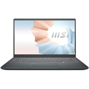 MSI Modern 14 B5M Laptop - Core Ryzen 7 1.8GHz 8GB 512GB Shared Win10Home FHD 14inch Carbon Grey English/Arabic Keyboard