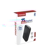 Promate 10000mah Magnetic Wireless Power Bank Black