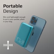 Promate 10000mah Magnetic Wireless Power Bank Blue