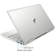 HP Envy X360 Convertible 15T-ED100 Laptop Core i7-1165G7 2.80GHz 16GB 512GB SSD Intel Iris Xe Graphics Win10 Home 15.6inch FHD Silver English Keyboard 1 Year Warranty